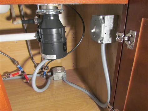 junction box under sink 